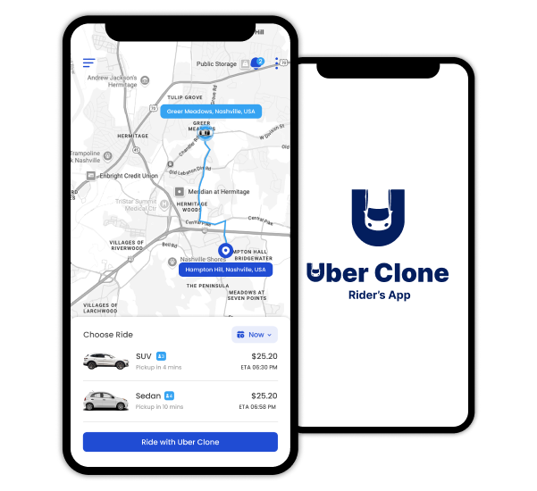 Uber clone Rider App